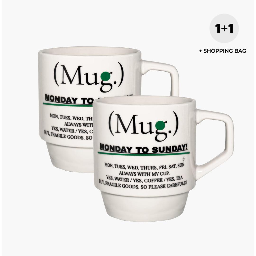 [1+1 SET] 위크 머그컵_WEEK MUG
