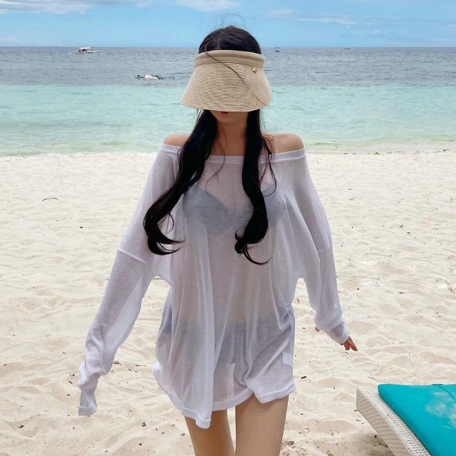 뮤즈 루즈핏 시스루 커버업