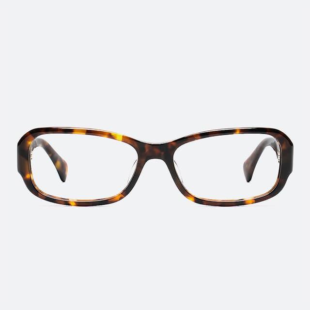 마르카토 피오나 fiona c002 레오파드 뿔테 사각 긱시크 안경테