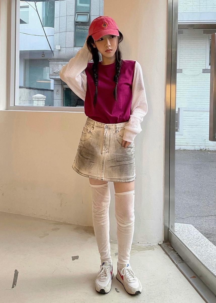 washing mini skirt