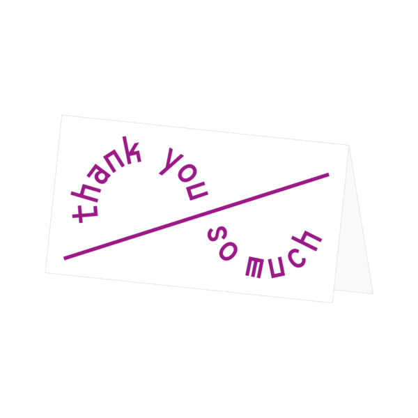 Greeting Card - Thank you so much
