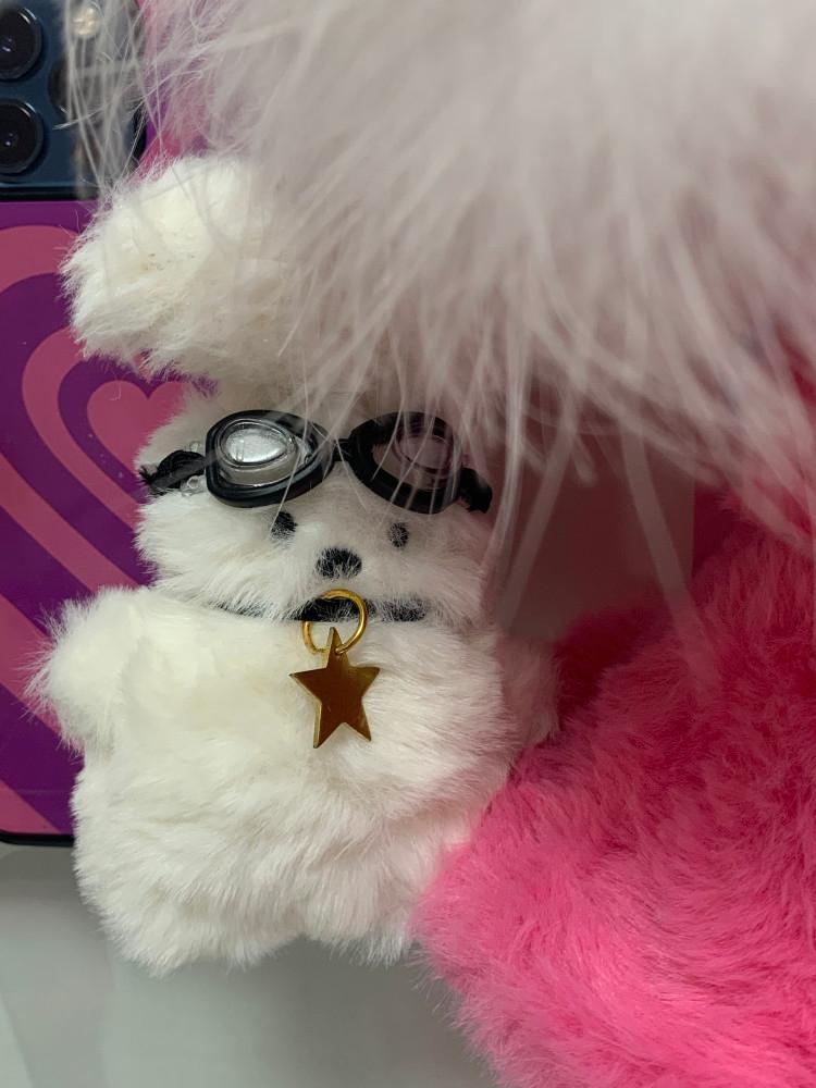 hipster rabbit toy keyring [7/24 일괄 출고] 힙스터 토갱이 키링 인형키링 [렛채스튜디오]