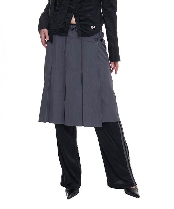 DEPP SKIRT PANTS (CHARCOAL+BLACK)