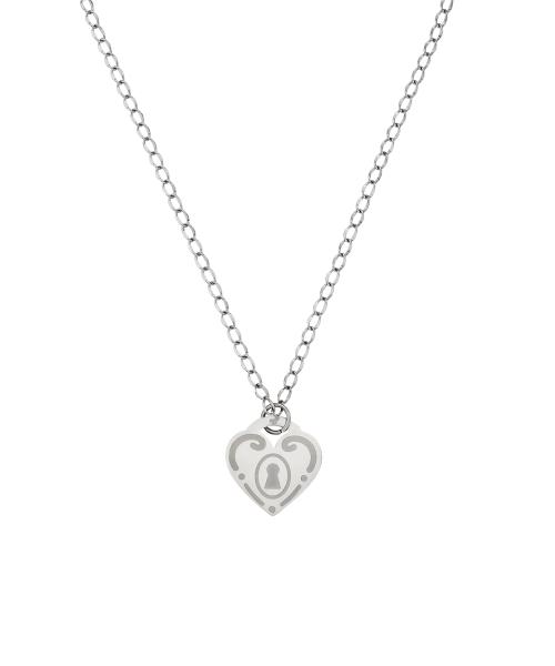 love code necklace-silver