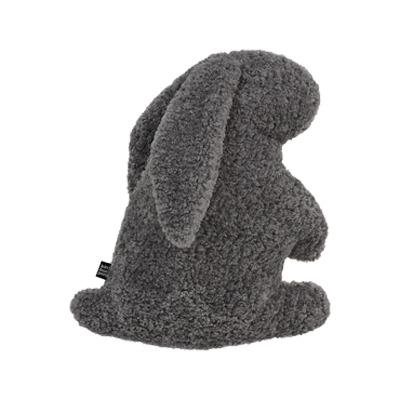little gray bunny plush cushion