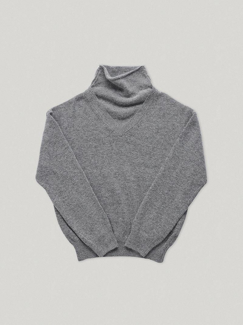Gray Mails Layered Knit