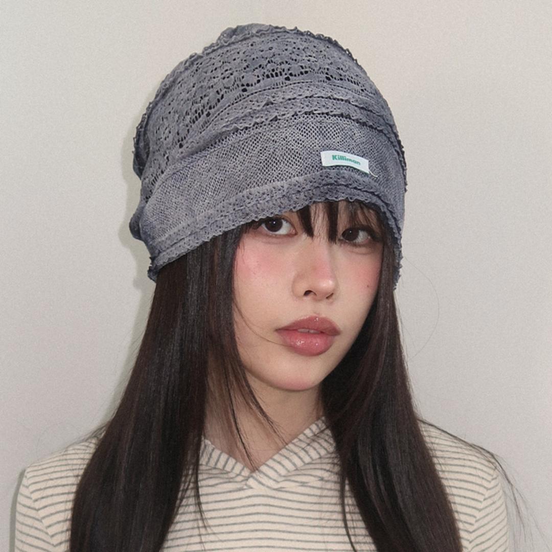 Wildflowers Beanie - Fog Navy