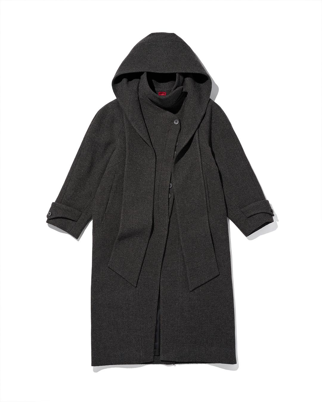 CAPPA MAGNA COAT_CHARCOAL