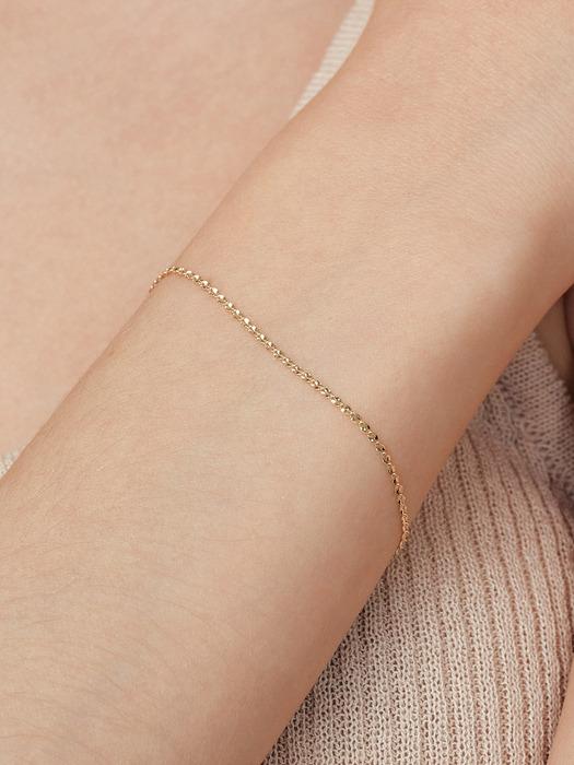 14k 글로우 0.3 체인 팔찌 (14K골드) #BR08