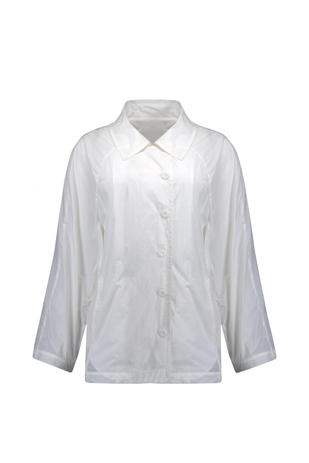 QUIET RAGLAN TRENCH (WHITE)