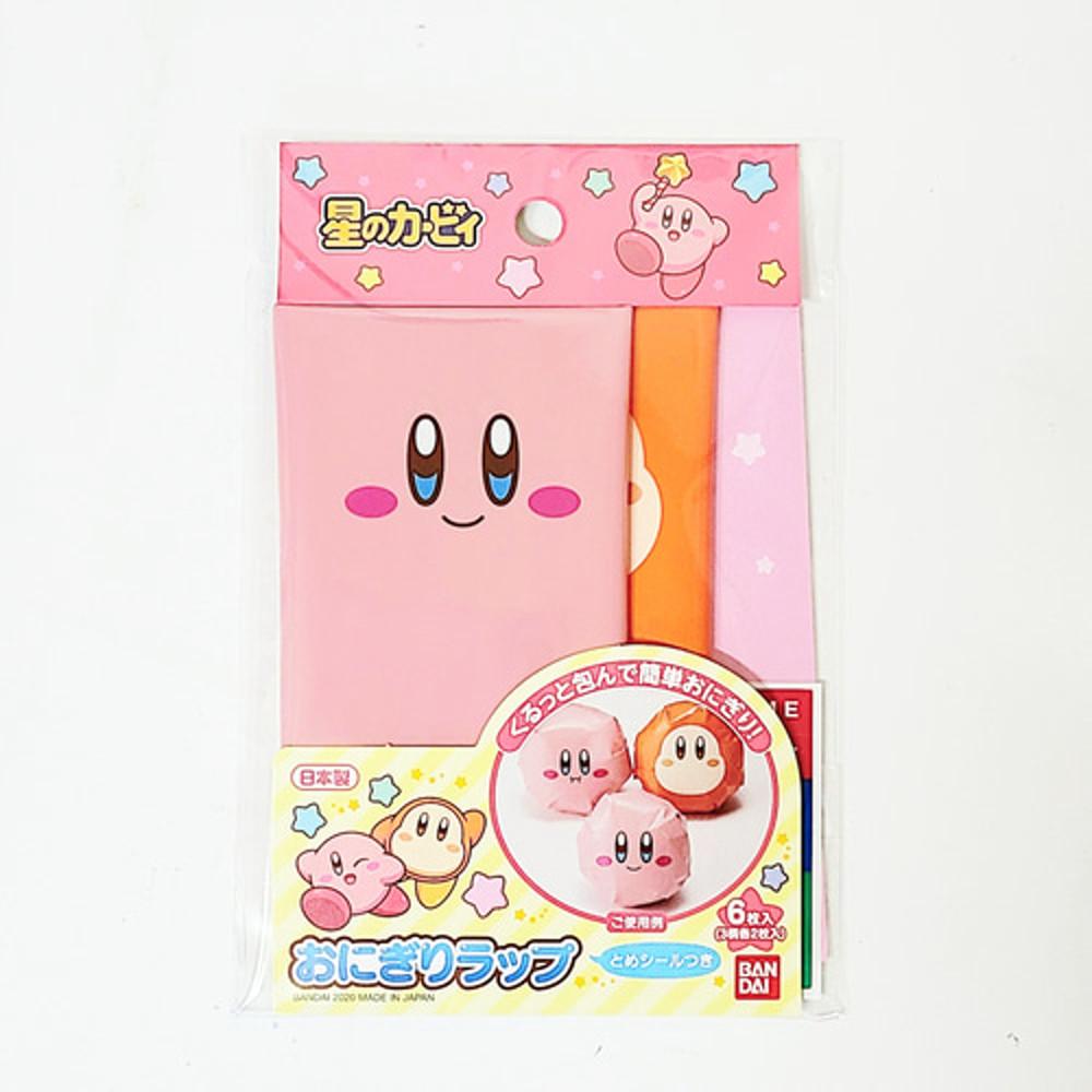 별의커비 주먹밥포장지6p세트 삼각김밥포장 주먹밥도시락 캐릭터도시락