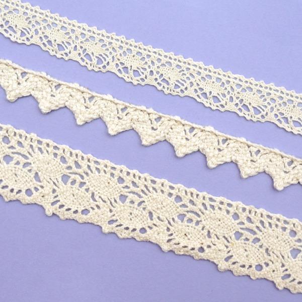 라온제나 베이지 레이스 패브릭 테이프