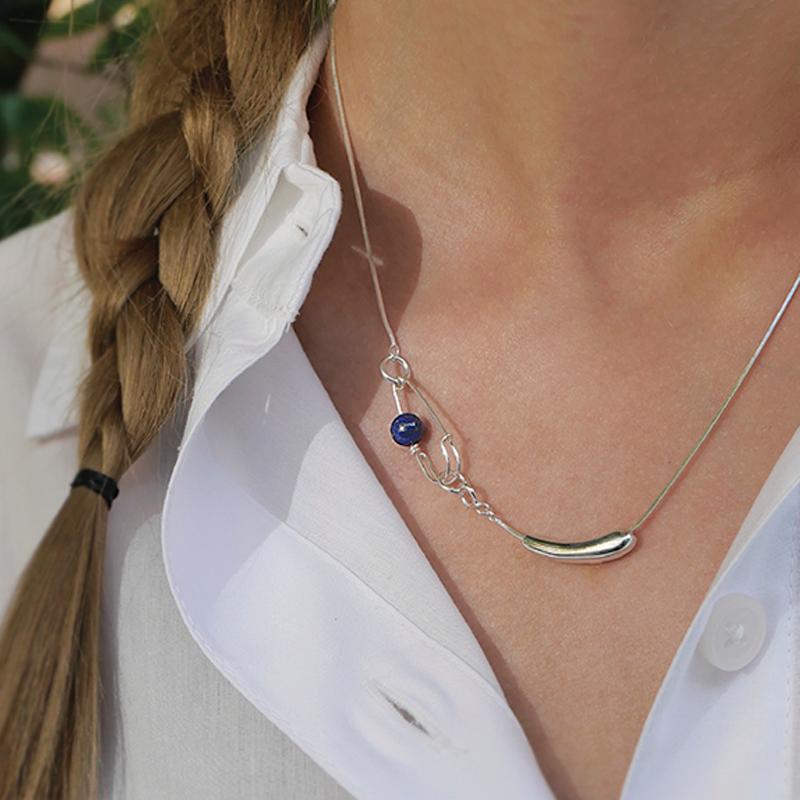 [아몬즈 단독] Birthstone clip necklace