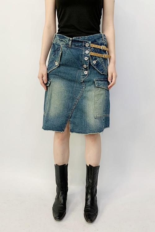 vintage denim skirt