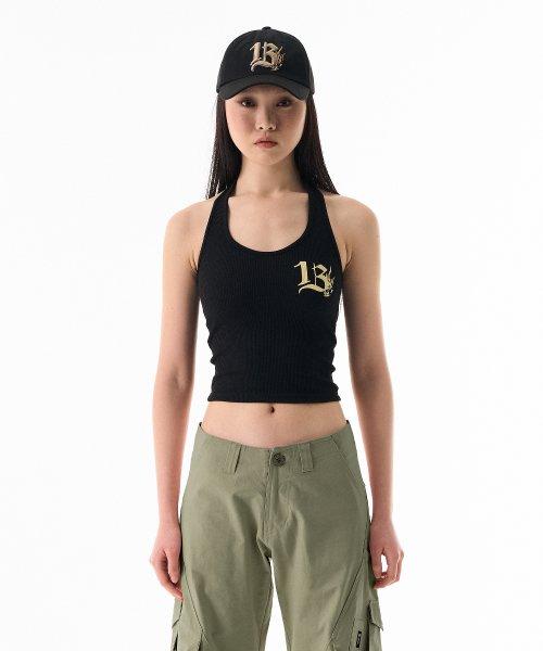 Spade Halter Top Black