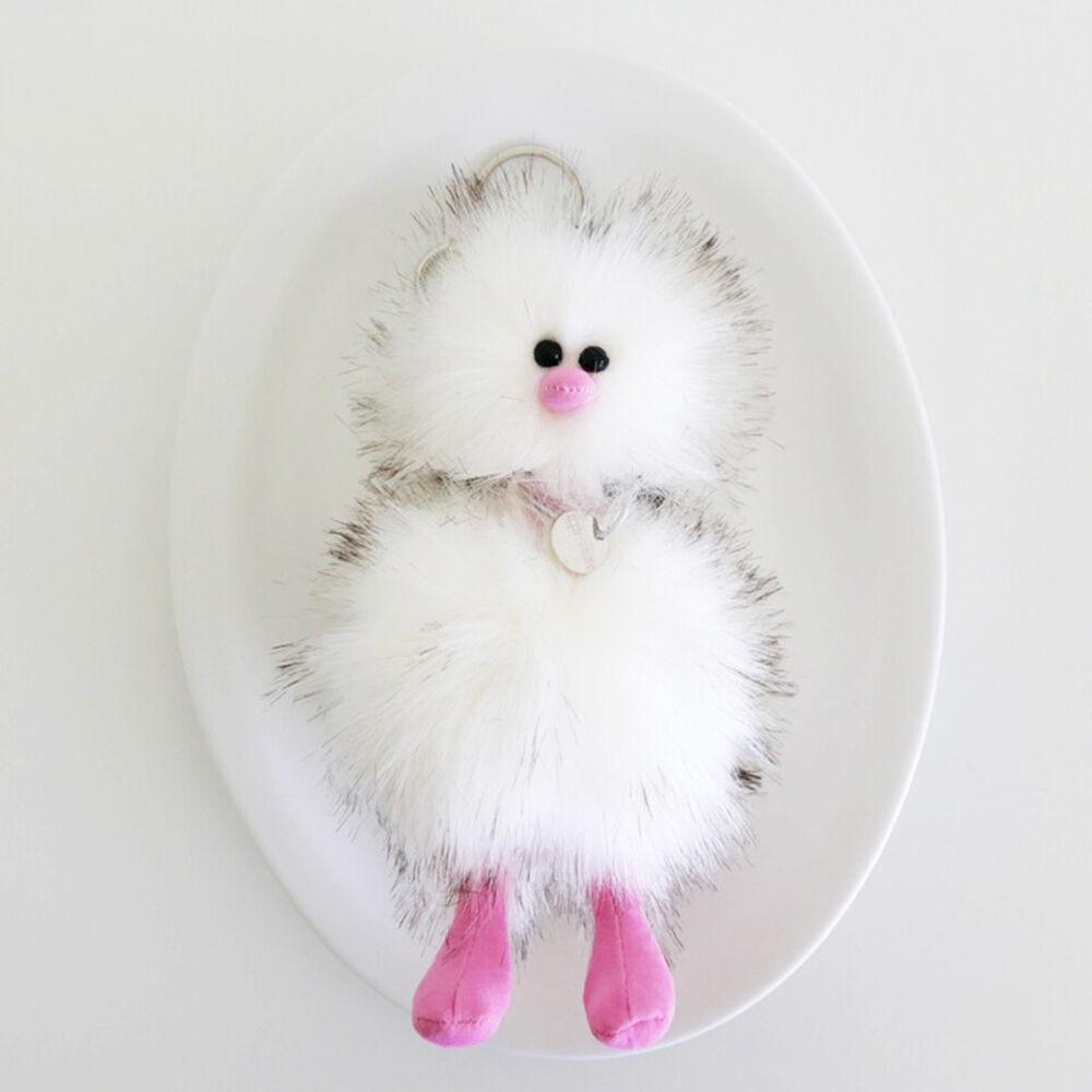 Cosymosy Ugly Bird Keyring - White