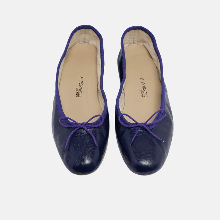 [국내배송] 포셀리 레더 플랫 퍼플 (PO-DS-21)