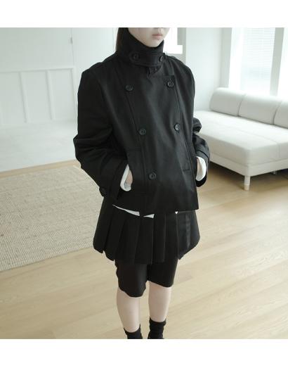 하이넥 더블 쇼트 자켓 (3c)