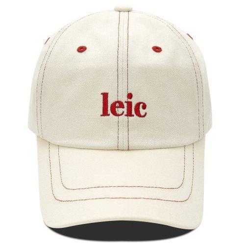LEIC STITCH BALL CAP (ivory)