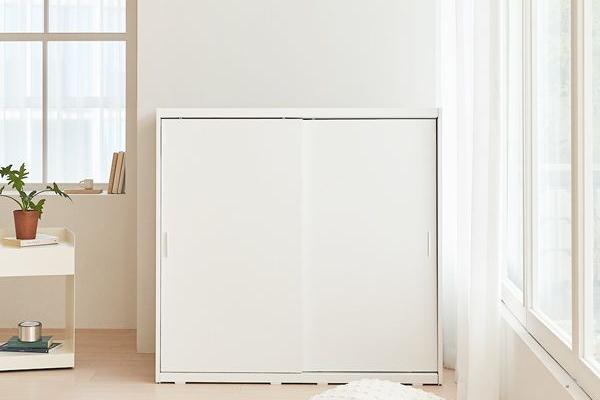 빅 풀 슬라이딩 옷장 1200 낮은 행거/선반형