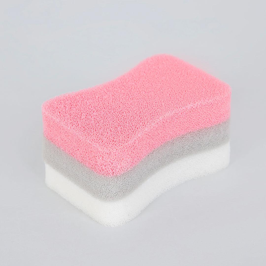 스마일리지 실리콘 수세미 3P(화이트/핑크/그레이)