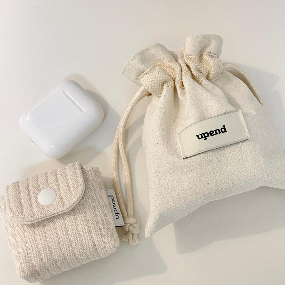 무지 미니 스트링 파우치 2size Plain Mini String Pouch