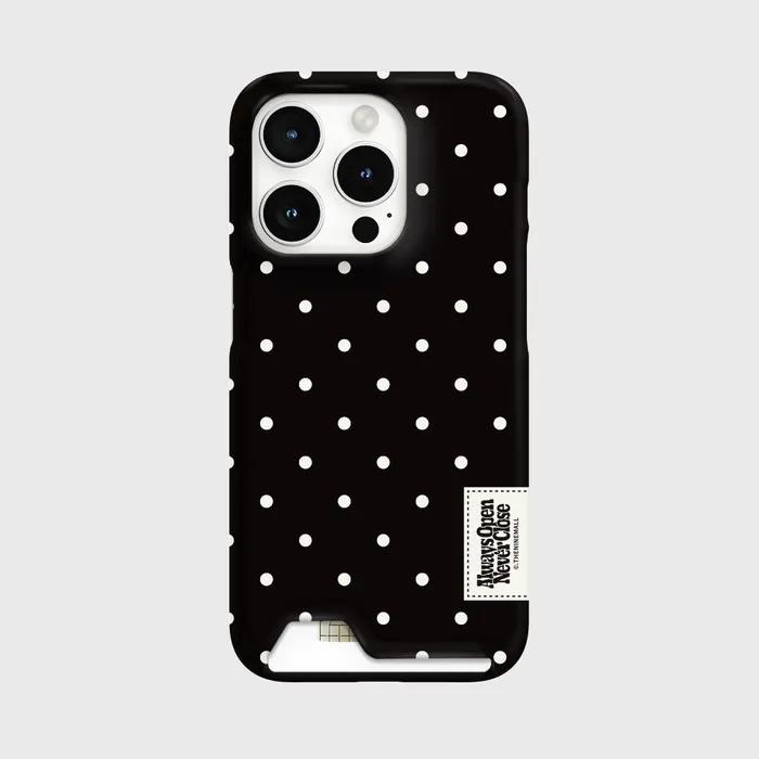 도트 컬러 라벨 [카드수납 폰케이스]