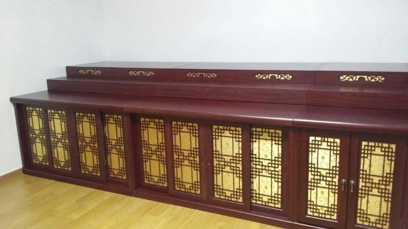 고급법단제작 MDF원목 18미리 사찰법단 법당법단 신당단