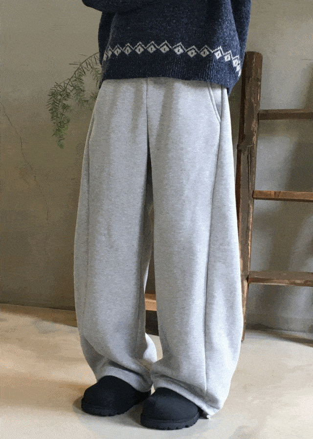 웨이비 커브 벌룬 팬츠