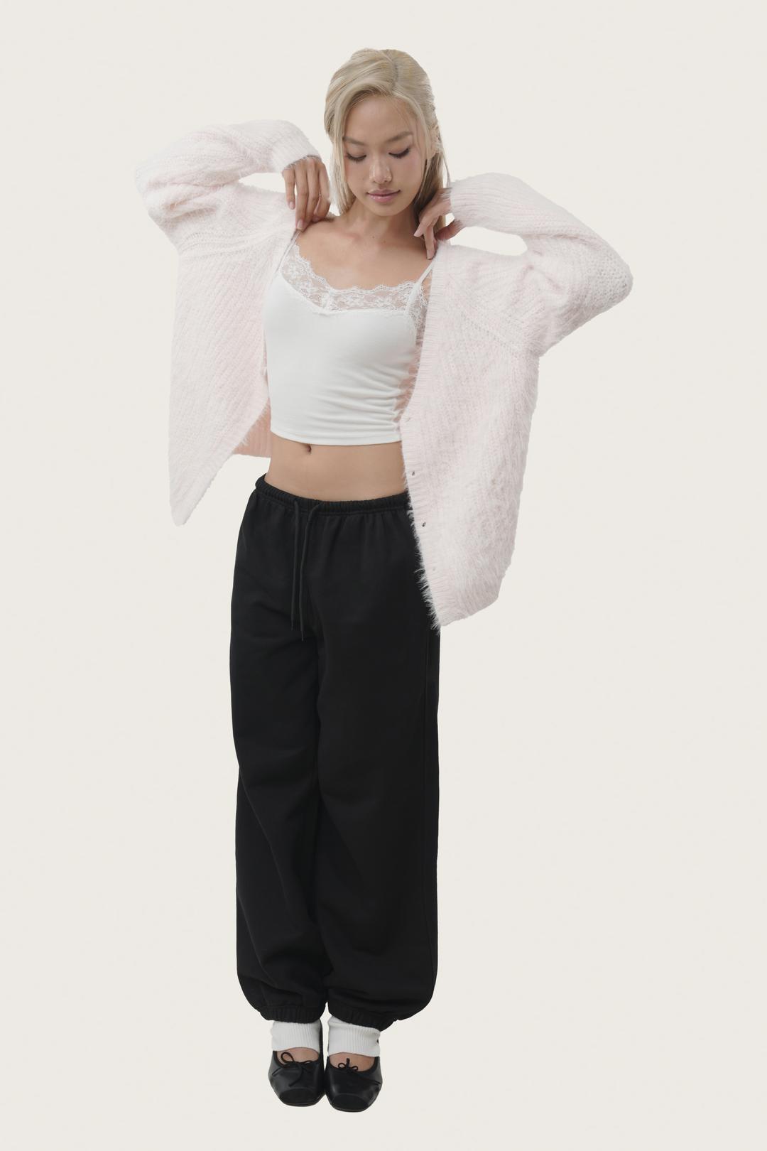 Sugarplum hairy cardigan