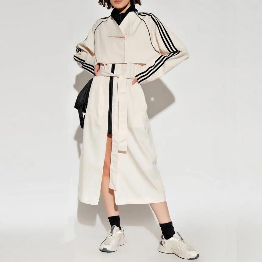 아디다스 오리지널스 우먼스 집업 카라 트렌치 코트 롱 자켓 | 상품 상세 | 크로켓