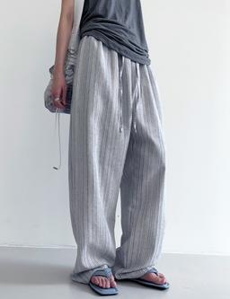 cool linen stripe pants