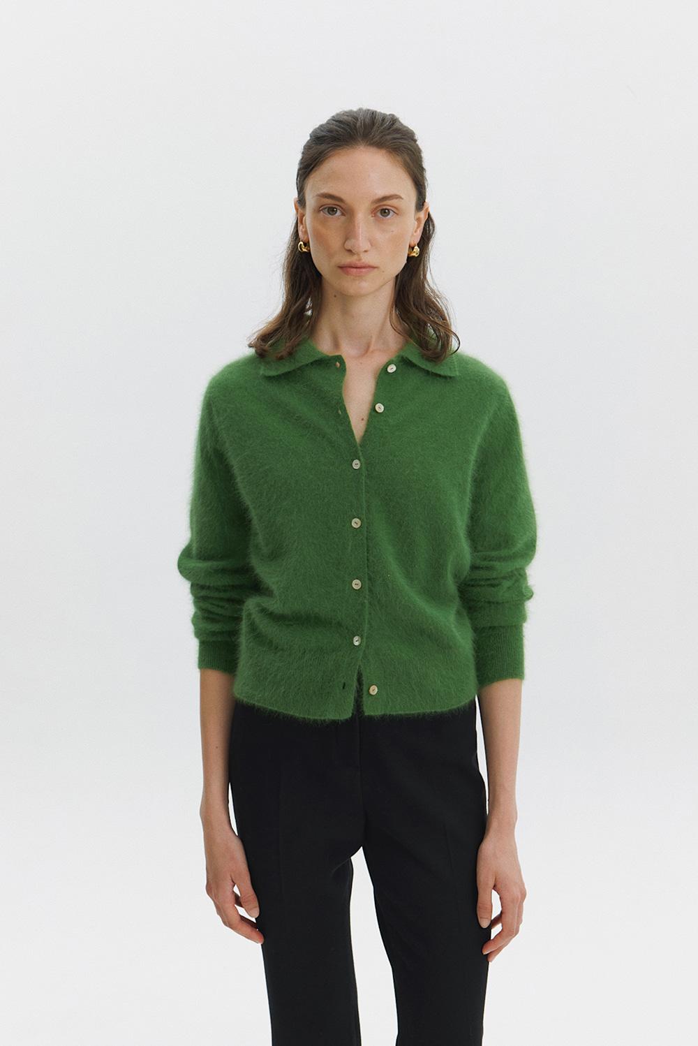 [3RD] Beni Angora Cardigan in Forest Green (10/17일 예약배송)