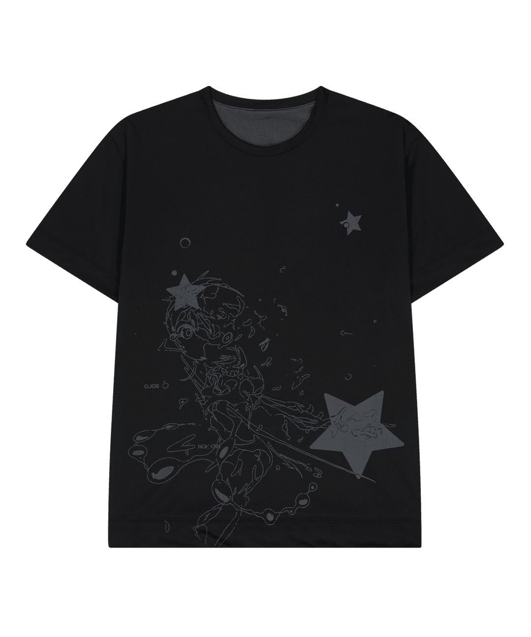 *Preview* OJOS x NOITOW SHU Reversible Mesh T-shirt / Black