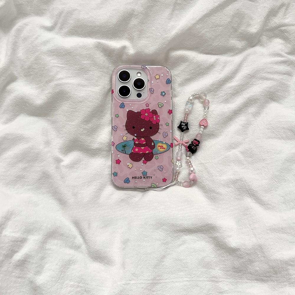 보드 태닝키티 아이폰 17 프로 맥스 스트랩 케이스