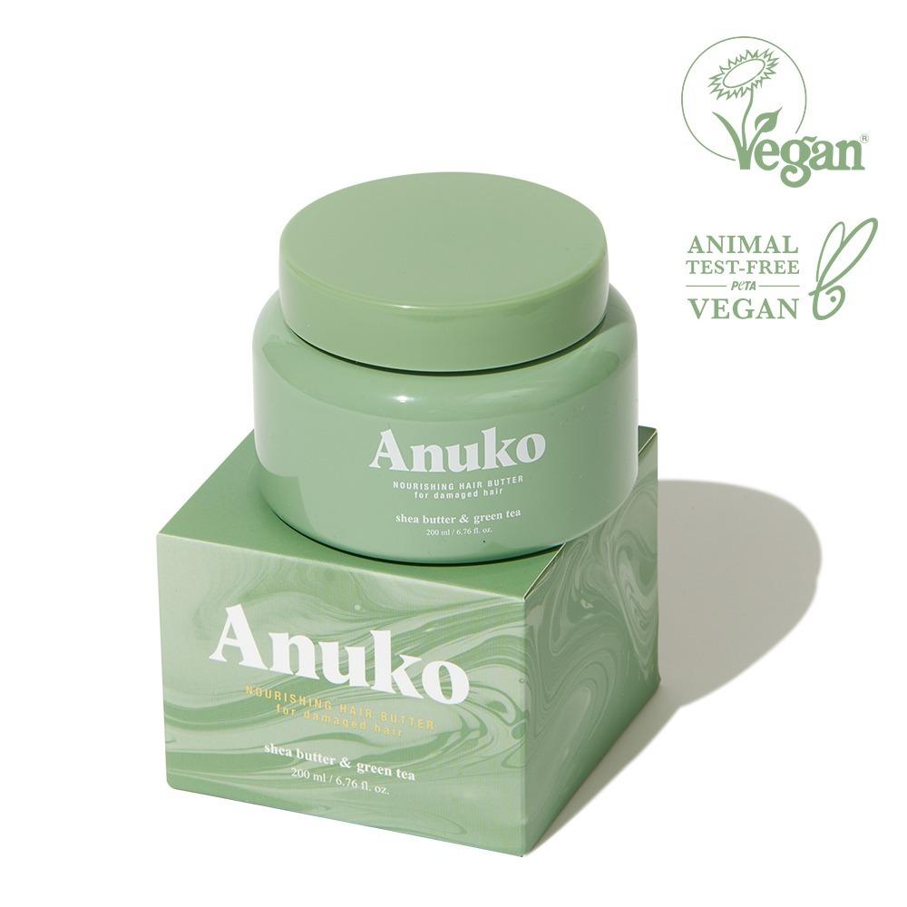 아누코 너리싱 헤어버터 손상모용 트리트먼트 시어버터 앤 그린티 200ml