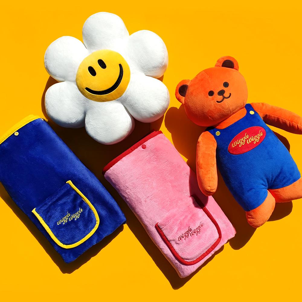 위글위글 쿠션 담요 [3종 택1]