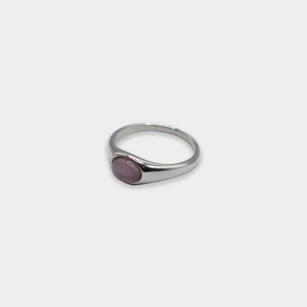 Cat's Eye Oval Stone Ring