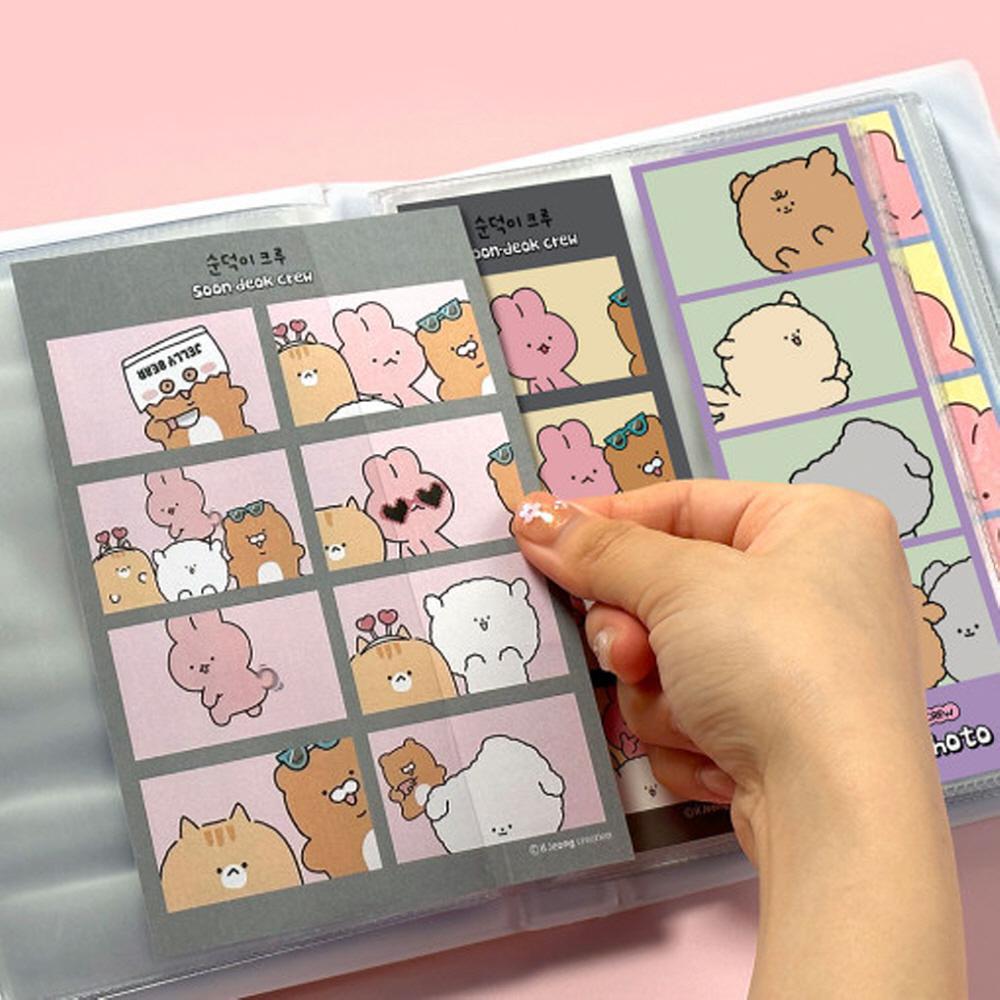 순덕이 인생네컷 포토 앨범 인생4컷 보관 스티커사진 바인더 포토북