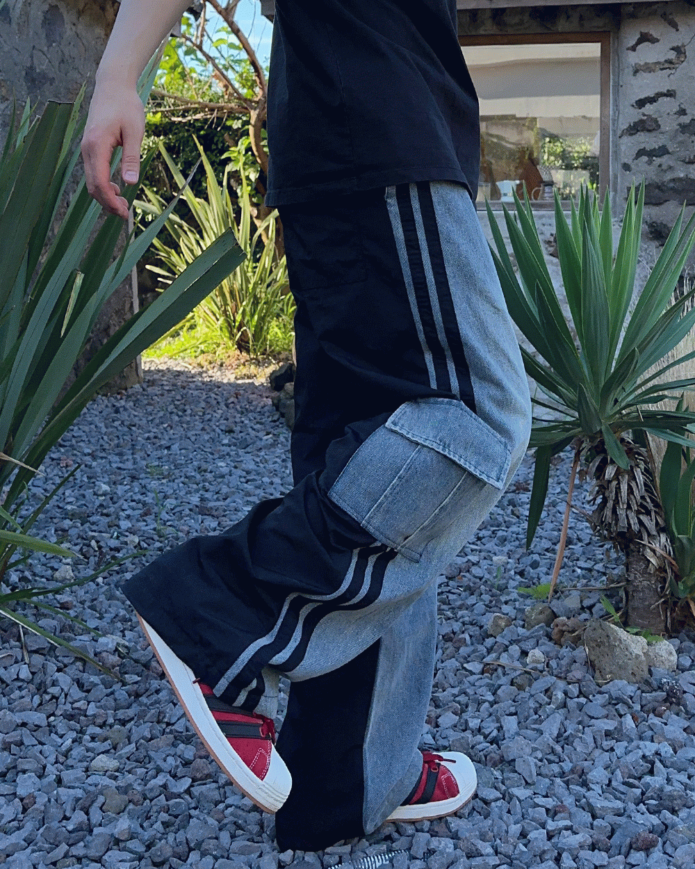 베이토 믹스 트랙 카고팬츠