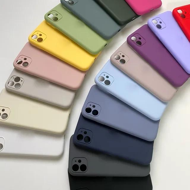[오픈특가] [당일발송] 카메라 풀커버 아이폰케이스 11 12 13 14 프로 맥스 pro max mini 심플 실리콘케이스