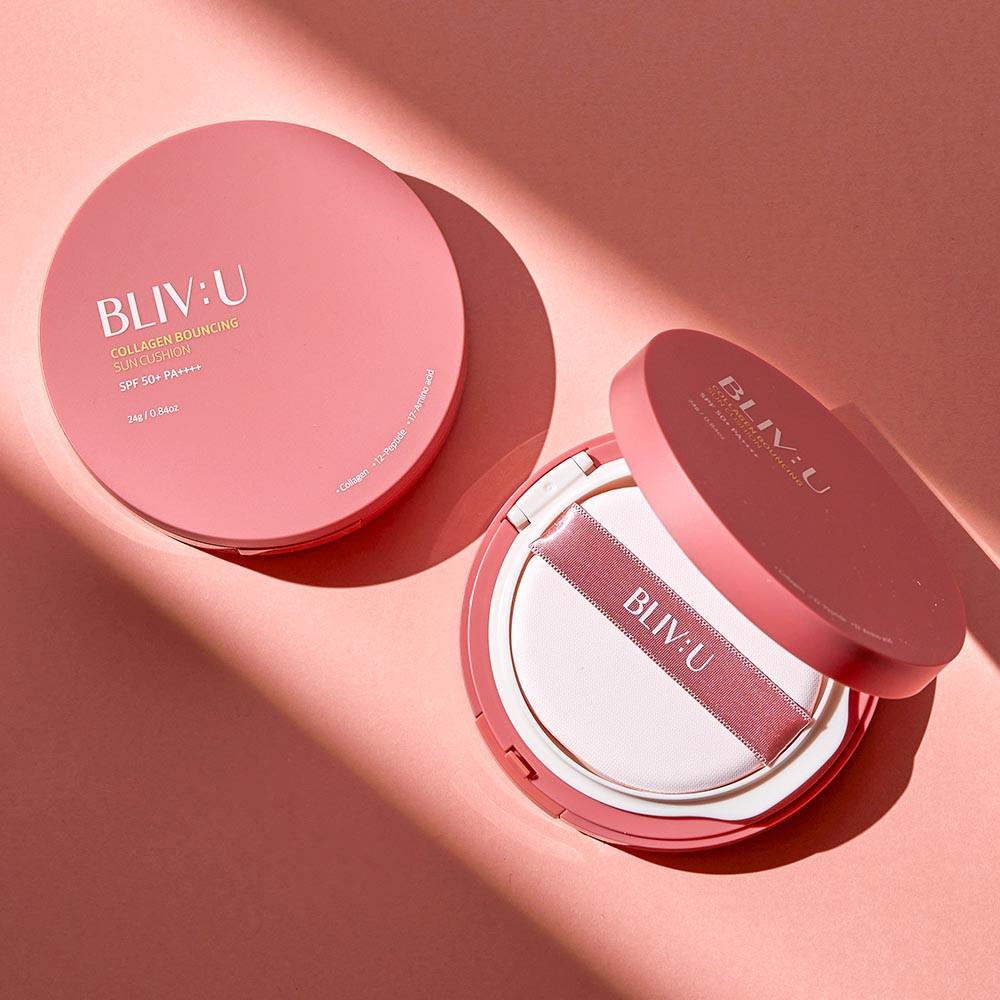 블리브유 콜라겐 바운싱 선쿠션 24g x 2개 (SPF 50+,PA++++)