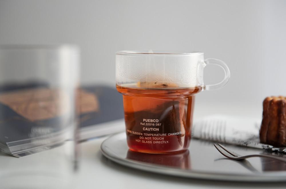 푸에브코 Puebco 내열 유리 글래스 머그컵 DEEP STACKING