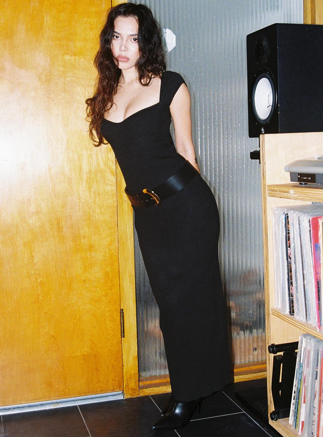 Larissa Maxi Dress Black Petite - US 0 / Black