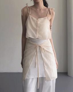 wearable see-through mini dress (2color)