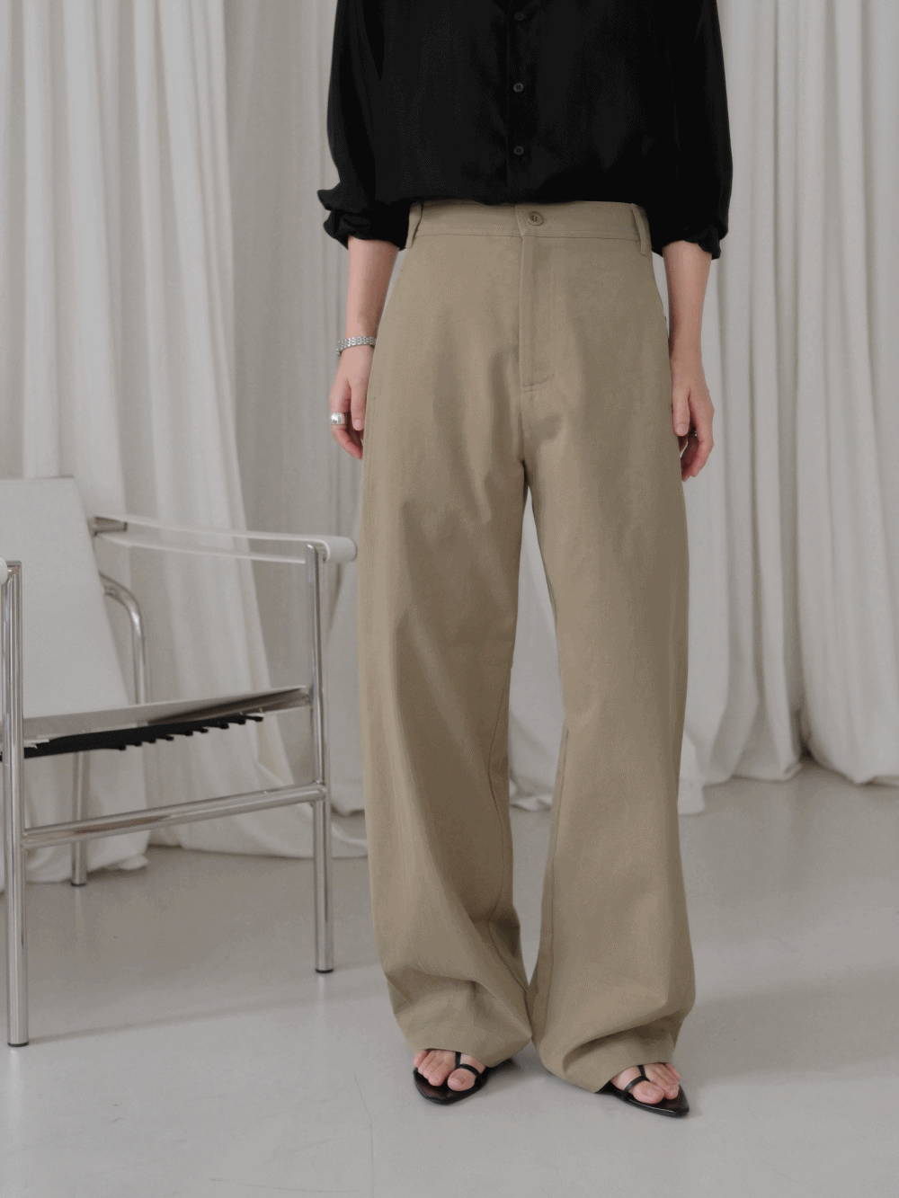 하우투러브미 마타나 코튼 와이드 팬츠_Matana pants