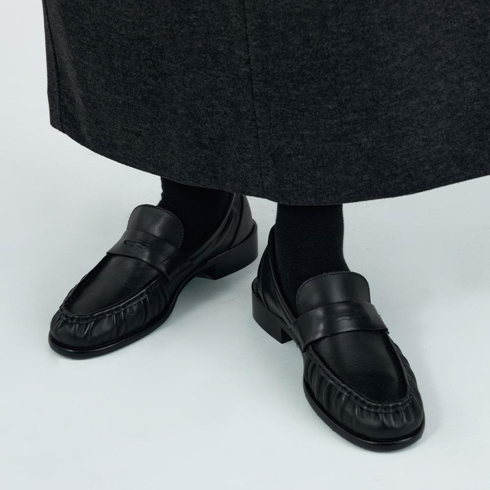 SIAC3095 리얼 레더 클래식 로퍼_Black