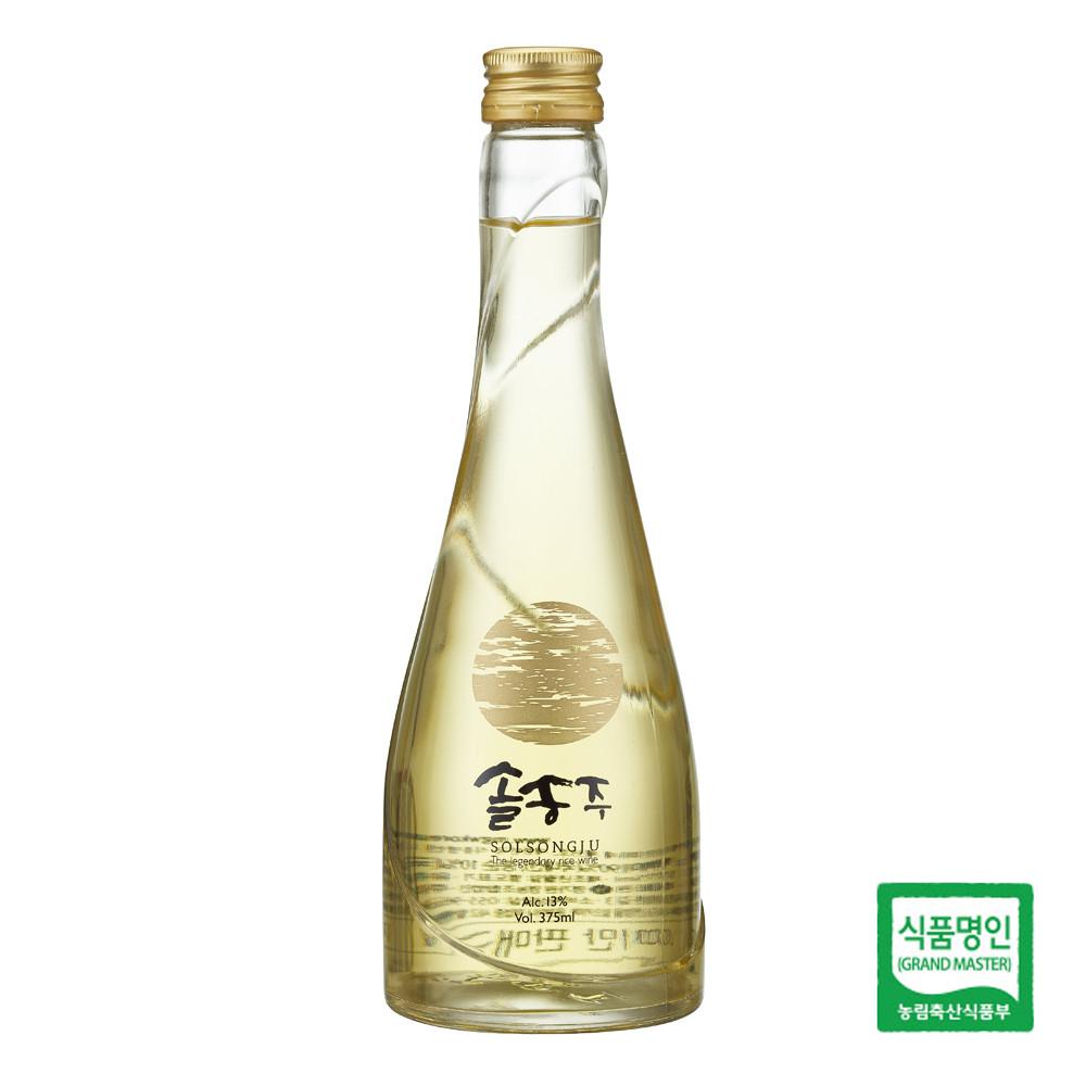 솔송주 골드 13도 375ml 대한민국 식품명인 박흥선명인 전통주 살균 약주