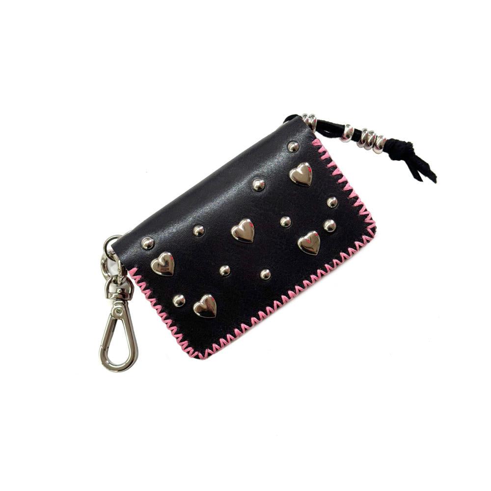 X 스터드카드지갑 (딥블랙)