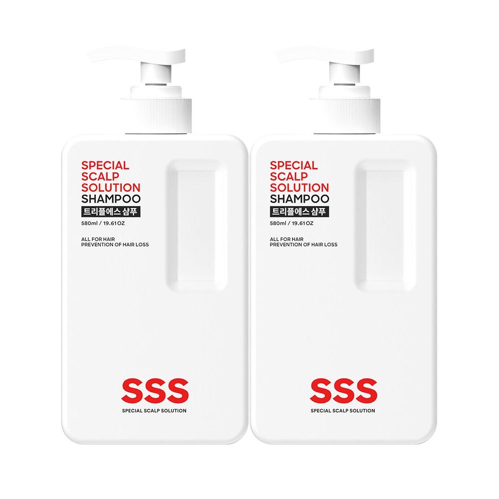 트리플에스 약산성 탈모샴푸, 580ml, 2개 - 샴푸 | 쿠팡